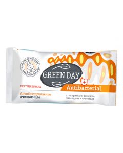Green Day Antibacterial Cleansing soap with extracts of chamomile, calendula and celandine 90g - cheap price - buy-pharm.com