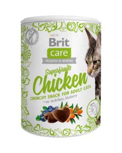  Brit (Brit) Care delicacy for adult cats Superfruits Chicken Superfruits with chicken 100g - cheap price - buy-pharm.com