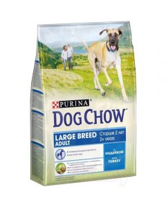 Dog Chow Adult Large Breed dry food for dogs of large breeds turkey 2,5kg - cheap price - buy-pharm.com