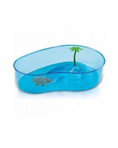 Imac Imak VIRGOLA pool for turtles made of plastic, figured 40 * 27cm - cheap price - buy-pharm.com