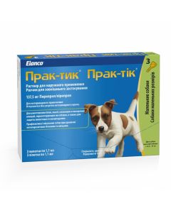 Drops Practical for fleas and ticks for dogs 4.5-11 kg, 3 pipettes * 1.1 ml - cheap price - buy-pharm.com