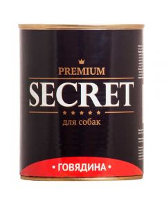 Secret Premium canned food for dogs beef 850gr - cheap price - buy-pharm.com