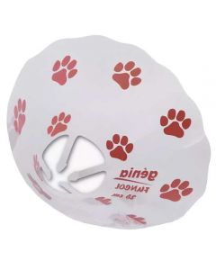 Funcol transparent collar with paws protective, red 25 cm - cheap price - buy-pharm.com
