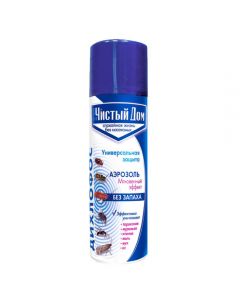 Clean House Aerosol dichlorvos from flying and crawling insects 150ml - cheap price - buy-pharm.com