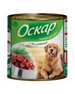 Oscar canned food for dogs with veal 750g - cheap price - buy-pharm.com