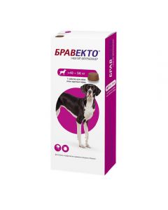 Bravecto from fleas and ticks for very large breeds 1400mg - cheap price - buy-pharm.com