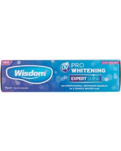 Buy Wisdom PRO Whitening Expert Shine toothpaste for effective removal and prevention of stains 75ml | Online Pharmacy | https://buy-pharm.com
