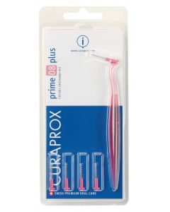 Buy Curaprox CPS 08 'Prime' PLUS Interdental brush 0.8 mm (5 pcs), pink + UHS 451 pink holder | Online Pharmacy | https://buy-pharm.com