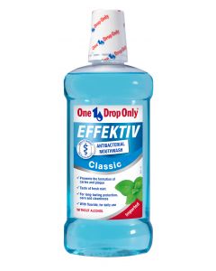 Buy One Drop Only Effektiv Classic Antibacterial cavity rinse mouth, 500 ml | Online Pharmacy | https://buy-pharm.com