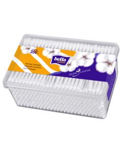Buy Cotton buds 'Bella cotton', in a plastic box, 350 pcs. | Online Pharmacy | https://buy-pharm.com