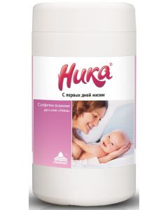 Buy Wet wipes for children NIKA 'From the first days of life', can of 60 pieces | Online Pharmacy | https://buy-pharm.com