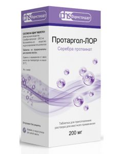 Buy Protargol-ENT 0.2 N2 tablets d, solution for topical application + bottle + cap, Pipette | Online Pharmacy | https://buy-pharm.com