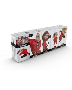 Buy Paper handkerchiefs with the 'Incredibles' pattern 4 layers, 10 packs x 9 sheets, 21x21 cm, World Cart | Online Pharmacy | https://buy-pharm.com