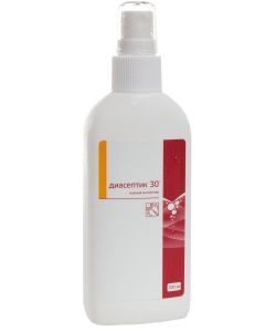 Buy INTERSEN-PLUS Diaseptic-30 hand antiseptic with vitamin E in the form of a spray, 100 ml | Online Pharmacy | https://buy-pharm.com