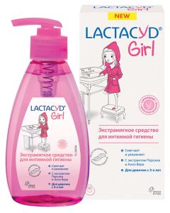 Buy Means for intimate hygiene for girls from 3 years old, Lactacid / Lactacyd, 200 ml | Online Pharmacy | https://buy-pharm.com