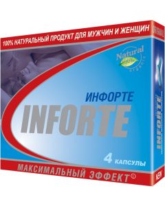 Buy Inforte, capsules for potency, arousal, erection, pathogen, exciting dietary supplement, 4 capsules | Online Pharmacy | https://buy-pharm.com