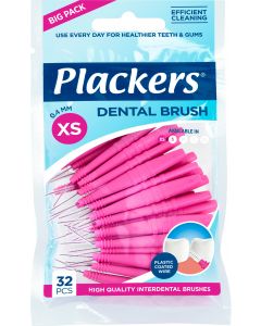Buy Interdental brushes Plackers Dental Brush XS, 0.4 mm. (32 pcs) | Online Pharmacy | https://buy-pharm.com