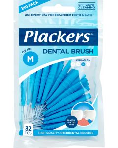 Buy Interdental brushes Plackers Dental Brush M, 0.6 mm. (32 pcs.) | Online Pharmacy | https://buy-pharm.com