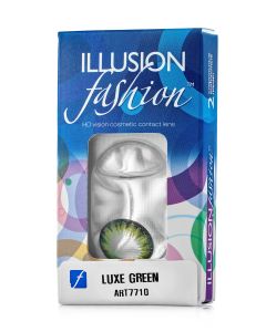 Buy ILLUSION Luxe 1 month colored contact lenses, -4.00 / 14.5 / 8.6, green, 2 pcs. | Online Pharmacy | https://buy-pharm.com