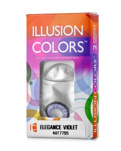Buy Colored contact lenses ILLUSION colors 3 months, 0.00 / 14.0 / 8.6, purple, 2 pcs. | Online Pharmacy | https://buy-pharm.com