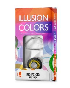 Buy Colored contact lenses ILLUSION RIO 3 months, 0.00 / 14.0 / 8.6, 2 pcs. | Online Pharmacy | https://buy-pharm.com