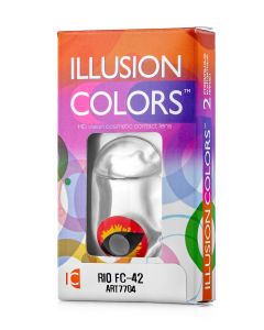 Buy Colored contact lenses ILLUSION RIO 3 months, 0.00 / 14.0 / 8.6, 2 pcs. | Online Pharmacy | https://buy-pharm.com