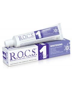 Buy ROCS Uno Whitening Toothpaste 'Whitening' paste, 74 gr | Online Pharmacy | https://buy-pharm.com
