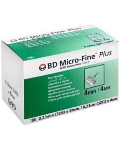 Buy BD Micro-Fine Plus Pen Needles, 0.23 mm (32G) х 4 mm, 100 pcs | Online Pharmacy | https://buy-pharm.com