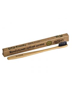 Buy Bamboo toothbrush with charcoal Aasha, soft bristles | Online Pharmacy | https://buy-pharm.com