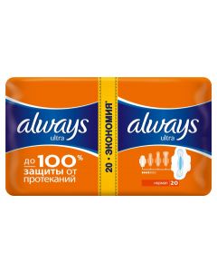 Buy Hygienic pads Always Duo Ultra Normal pads 20pcs | Online Pharmacy | https://buy-pharm.com