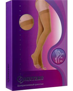 Buy Compression stockings Intex Class 2, color: black. ICHO-2r2k (chn). Size L (3) | Online Pharmacy | https://buy-pharm.com