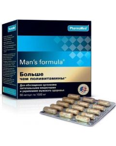 Buy Vitamin complex Men-S Formula 'More than multivitamins', capsules of 1.0, No. 60 | Online Pharmacy | https://buy-pharm.com