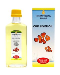 Buy Norwegian Fish Oil Omega-3 Liver Oil Cod bottle 240ml (Bad) | Online Pharmacy | https://buy-pharm.com
