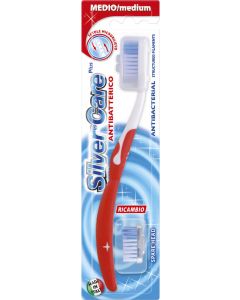 Buy Silver Care 'Plus' toothbrush, medium hardness, assorted colors  | Online Pharmacy | https://buy-pharm.com