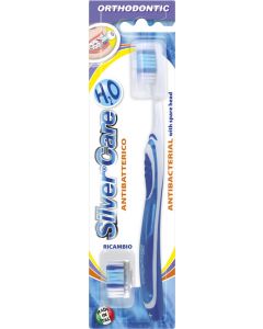 Buy Silver Care Orthodontic toothbrush 'H2O Orthodontic', for gentle care of teeth during treatment with a bracket system, medium hardness, assorted | Online Pharmacy | https://buy-pharm.com