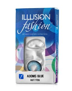 Buy ILLUSION adonis colored contact lenses 1 month, -0.50 / 14.5 / 8.6, blue, 2 pcs. | Online Pharmacy | https://buy-pharm.com
