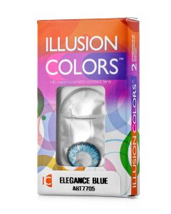 Buy ILLUSION colors contact lenses 3 months, -0.50 / 14.0 / 8.6, blue, 2 pcs. | Online Pharmacy | https://buy-pharm.com
