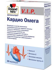 Buy Doppelherz VIP Cardio Omega capsules 1610 mg No. 30 | Online Pharmacy | https://buy-pharm.com