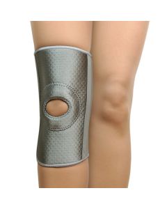 Buy B.Well knee bandage made of aeroprene, with 4 flexible stiffeners and a fixing patellar ring, W-339 MED, color Gray, size L | Online Pharmacy | https://buy-pharm.com