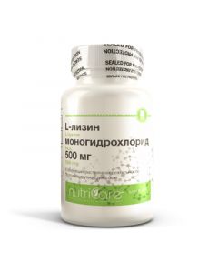 Buy L-Lysine 500 mg, 60 tablets, Nutricare International Inc. (USA) | Online Pharmacy | https://buy-pharm.com