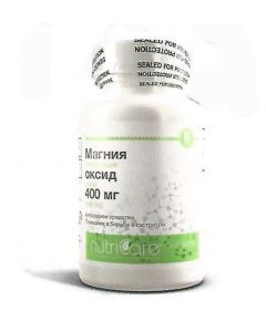 Buy Magnesium oxide 400 mg, to relieve heartburn, 60 tablets, Nutricare International Inc. (USA) | Online Pharmacy | https://buy-pharm.com