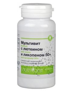 Buy Multivit with lutein and lycopene 50+ (vitamin and mineral complex), 60 tablets, Nutricare International Inc. (USA) | Online Pharmacy | https://buy-pharm.com