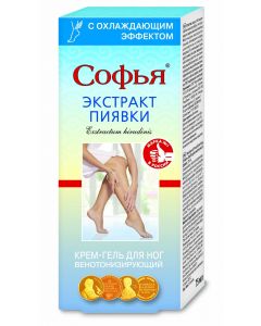 Buy Leech extract Sophia cream-gel for feet with cooling ef-tom, 75ml | Online Pharmacy | https://buy-pharm.com