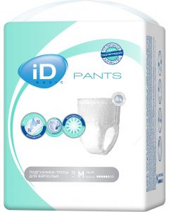 Buy Diapers-pants for adults iD Pants Basic, 730221550, size M, 10 pcs | Online Pharmacy | https://buy-pharm.com