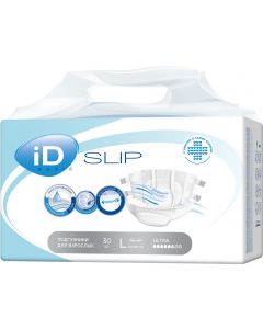 Buy Diapers for adults iD Slip Basic, 745301550, size L, 30 pcs | Online Pharmacy | https://buy-pharm.com
