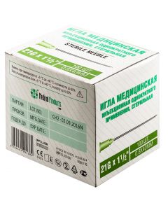 Buy SF Medical 100 pcs ... Medical Syringe Needles Disposable Injection Single Use Sterile Size 21G 1 1/2 '(0.8x40mm) | Online Pharmacy | https://buy-pharm.com