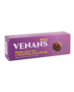 Buy Venans Plus Foot cream for puffiness and heaviness in the legs, 75 ml | Online Pharmacy | https://buy-pharm.com