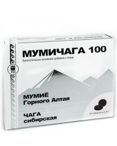 Buy Mumichaga (high-quality chaga and mummy extracts) to increase the defenses, 100 tabs from Apifarm (RF) | Online Pharmacy | https://buy-pharm.com