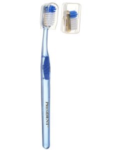 Buy President Toothbrush 'Gold', with replaceable head, medium hard, color: gold, blue | Online Pharmacy | https://buy-pharm.com