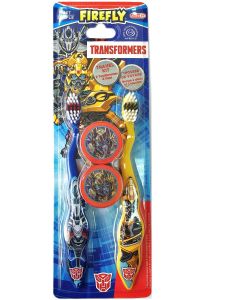 Buy Transformers A set of children's toothbrushes (2 pcs.) with caps. Soft bristles. from 3 years old. | Online Pharmacy | https://buy-pharm.com
